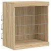 Příborník s LED světly Sonoma dub 60,5x37x67 cm Náhled obrázku produktu 5
