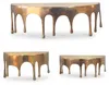 FineBuy Wandregal 3er Set Aluminium Gold Tropfen Optik Produktbild-Vorschau 6