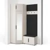 Garderoben-Set Napoli Version 18: Eckschrank mit Produktbild-Vorschau 1