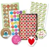Aufkleber Set - 118 bunte Sticker - Viel Glück - Bleib Produktbild-Vorschau 1