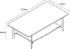 CasaDolce Couchtisch BELINDA, weiß, schwarz, 130x70x45 cm, Produktbild-Vorschau 5
