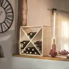 KADAX Weinregal aus Holz, 52 x 25.5 x 52 cm, Natürlich, 1 Produktbild-Vorschau 8