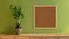 Bacheca in sughero 40x40 cm cornice in legno NATURALE Anteprima dell’immagine prodotto 3