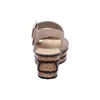 Rieker Damen-Wedges-Sandalette mit Keilabsatz Beige-Braun, Produktbild-Vorschau 43