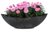 Große Vintage Outdoor Pflanzschale oval 66 cm schwarz Produktbild-Vorschau 1