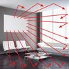 Infrarot-Heizung 1000W Wifi + Fernbedienung Weiss Elegantes Produktbild-Vorschau 11