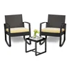 Set da giardino BEALIFE in rattan PE composto da 3 pezzi Anteprima dell’immagine prodotto 1