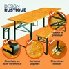 Casaria Set da Birreria Pieghevole 170cm Tavolo Anteprima dell’immagine prodotto 10