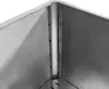 A close-up view of the corner of a metal raised garden bed. Produktbild-Vorschau