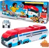 A Paw Patrol Transporter toy set is shown, with the packaging at the top and the toy itself displayed below. Produktbild-Vorschau