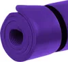A rolled-up purple yoga mat with a black strap. Podgląd zdjęcia produktu
