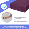 Frottee Spannbettlaken Pflaume 90x160 cm – Dehnbares Produktbild-Vorschau 5