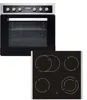 A built-in oven and a ceramic hob are shown against a white background. Produktbild-Vorschau