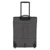 The back of a gray rolling suitcase with a retractable handle extended. Náhled obrázku produktu