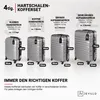 Devillo® Kofferset 4tlg. S-M-L-XL, Silber - Trolley Koffer Produktbild-Vorschau 6