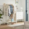 Songmics Kleiderständer Metall mit Ablage Weiss Produktbild-Vorschau 9