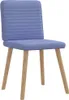 vidaXL Esszimmerstühle 6 Stk. Jeansblau Stoff Produktbild-Vorschau 2