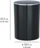 WENKO secchio per cosmetici Inca nero 5 L coperchio Anteprima dell’immagine prodotto 4