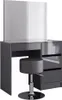 Tavolo da toeletta Vicco Sherry Antracite lucido 90 cm con Anteprima dell’immagine prodotto 1