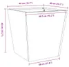 vidaXL Pflanzkübel 2 Stk. 40x40x40 cm Wetterfester Stahl Produktbild-Vorschau 8
