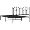 Bettgestell mit Kopfteil Metall Schwarz 120x200 cm Produktbild-Vorschau 5
