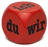 Ich Du Wir Lesewürfel Rot 30 mm – Kommunikationswürfel aus Produktbild-Vorschau 1