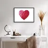 Gerahmtes Poster - Schwarzer Rahmen - Rot Herz Aquarell - Produktbild-Vorschau 6