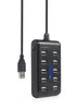 gembird 10-Port USB 2.0 Hub, schwarz Náhled obrázku produktu 3