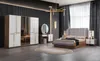 Bett Polster Design Luxus Doppel Hotel Betten Gold Luxus Produktbild-Vorschau 3