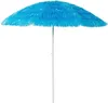 Hawaii Sonnenschirm Gartenschirm Strandschirm rund Ø1,6m Blau Polyester knickbar Produktbild-Vorschau