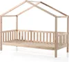 Hausbett Dallas 2 90x200 mit Bettkasten und Voile mit Produktbild-Vorschau 4