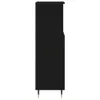 vidaXL Armadietto da bagno nero 30x30x100 cm materiale a Anteprima dell’immagine prodotto 7