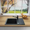 MIT ARMATUR - Rein Schwarz LINDBERGH® Granit Spüle "SIM44" Produktbild-Vorschau 2