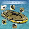 Gommone COSTWAY per 2 persone, imbarcazione gonfiabile con Anteprima dell’immagine prodotto 8