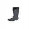 A single gray sock boot with a black ribbed cuff is shown against a white background. Produktbild-Vorschau