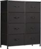 Schubkastenkommode Kommode Stoff 8 Schubladen Sideboard Produktbild-Vorschau 6