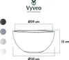 Vyveo – květináč Bolla – sada 2 ks – černý – 30 x 15 Náhled obrázku produktu 3