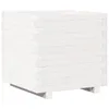 vidaXL Pflanzkübel Weiß 50x50x49,5 cm Massivholz Kiefer Produktbild-Vorschau 1