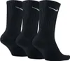 Three black Nike crew socks are arranged side-by-side against a white background. Produktbild-Vorschau