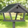 Relaxdays Vogelfutterhaus mit Standfuß, Wildvogel Produktbild-Vorschau 3