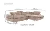 KSHOMECONCEPT Ecksofa GUSTAW L mit Schlaffunktion und Produktbild-Vorschau 3