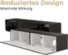 Schwarz TV Lowboard 180 cm Hängeschrank für Wohnwand Produktbild-Vorschau 5
