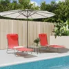VidaXL 360182, Lounge, Stahl, Textil, Rot Produktbild-Vorschau 2