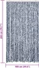 vidaXL Fliegenvorhang Blau und Weiß 100x200 cm Chenille Produktbild-Vorschau 7