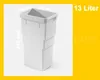 Coppia di bidoni interni Hailo 1107229 grigio chiaro 2x 13 Anteprima dell’immagine prodotto 2
