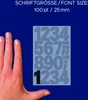 Avery Zweckform 3785, Zahlen-Etiketten, 85 x 160 mm, 28 Produktbild-Vorschau 3