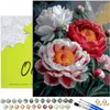 Malen nach Zahlen Erwachsene Blumen Rosen Farbenspiel 50x40 Produktbild-Vorschau 1