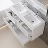 120 cm Badmöbel-Set Unterschrank mit dünn Keramik Produktbild-Vorschau 2