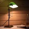 RGB LED Banker Tischlampe, bronze, Glasschirm grün, H 56 cm Produktbild-Vorschau 8