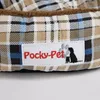 Hundebett Hundekissen blau-kariert Hundekörbchen 75 x 75 x Produktbild-Vorschau 3